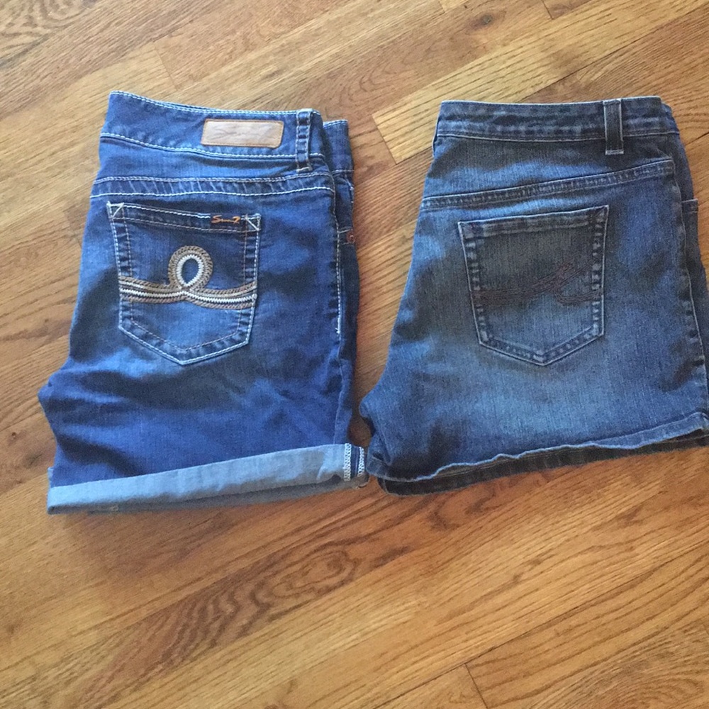 Denim shorts